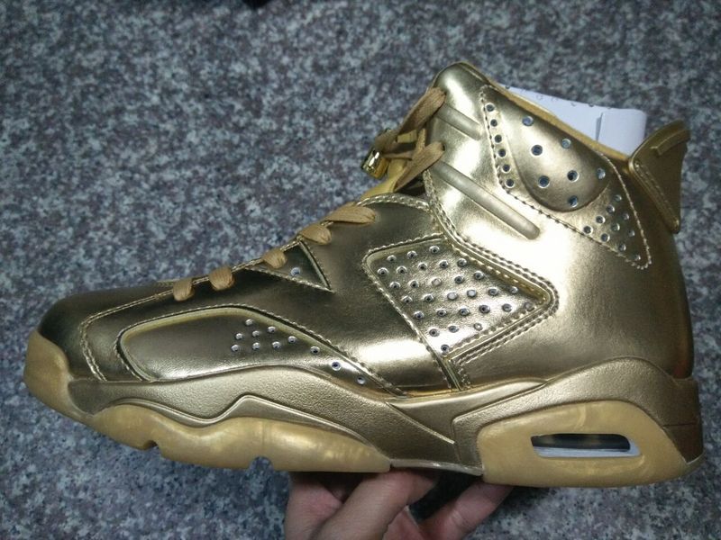 Classic Air Jordan 6 New Gloden Shinning Shoes On Sale